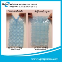 Food grade self seal plastic ice cube bag